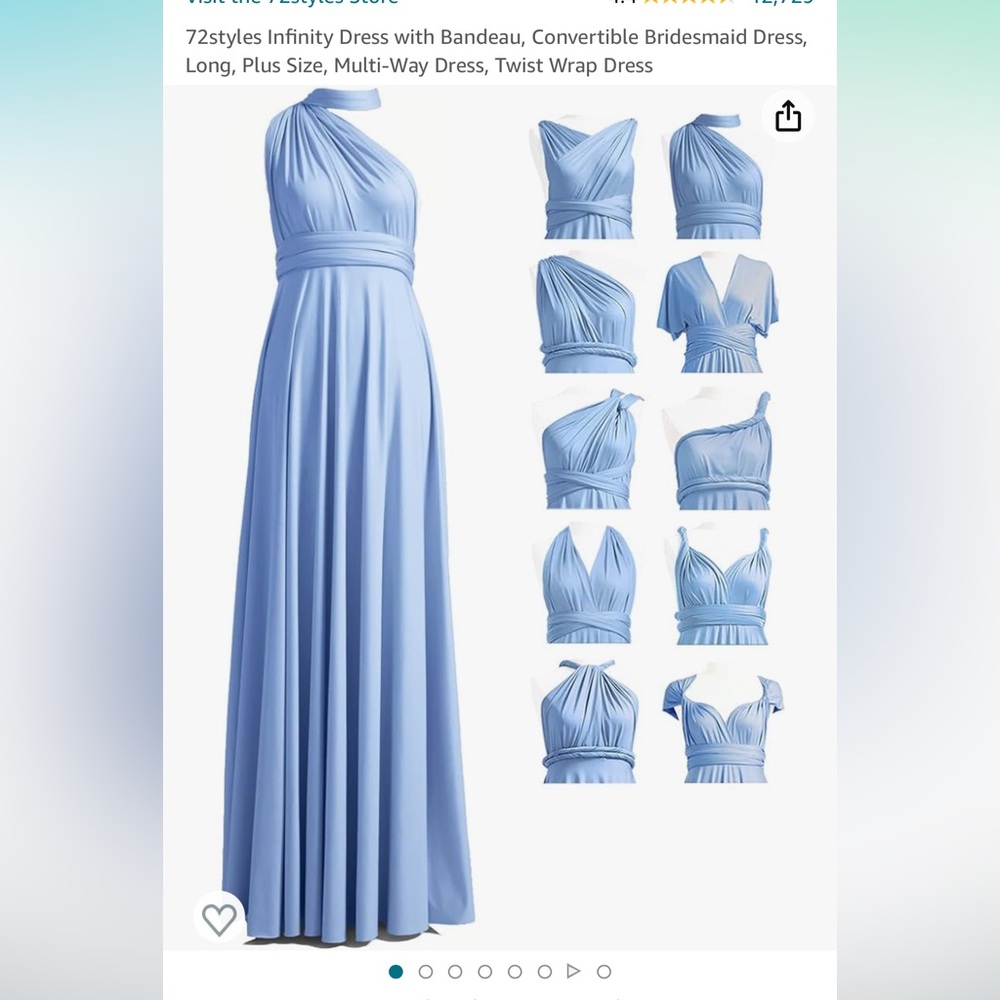Dusty Blue Bridesmaids Dress